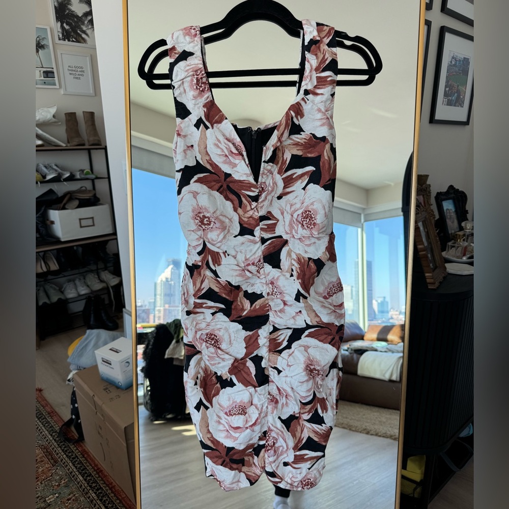 Express Floral Bodycon Dress XS